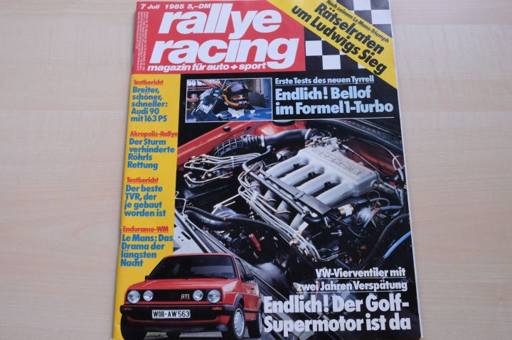 Deckblatt Rallye Racing (07/1985)